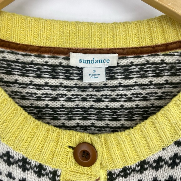 NWOT Sundance Catalog Ivory Fair isle “Wallace Cardigan” - Picture 3 of 6